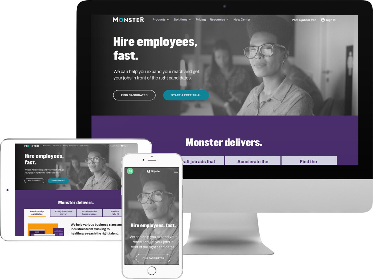 Monster.com Hiring Site Design, WordPress, WebDevStudios