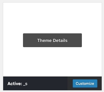 New Theme Installation