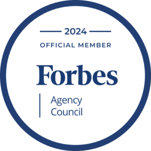 This is the 2024 Forbes Agency Council badge