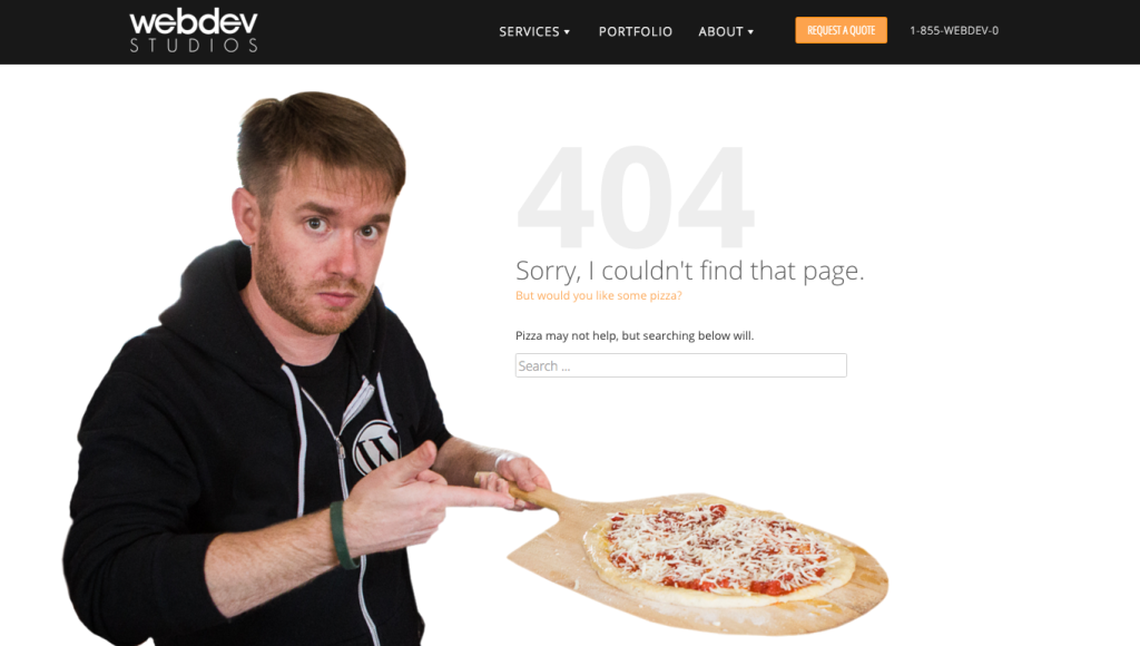 how to create a better 404 page, creating a 404 page, how to make your 404 page, WebDevStudios, WordPress sites, WordPress developers